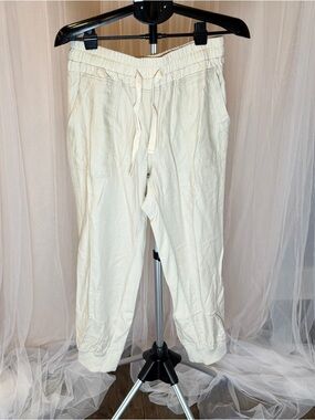 Dress Forum Los Angeles Cream Jogger Pants – Size Large Casual Lounge